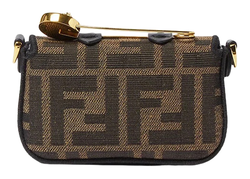 Order Fendi Fendace Nano Baguette微型包棕色