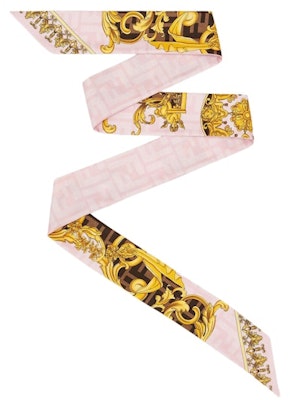 芬迪 Fendace 粉色/多色真絲圍巾髮帶 Buy 芬迪 Fendace 粉色/多色真絲圍巾髮帶