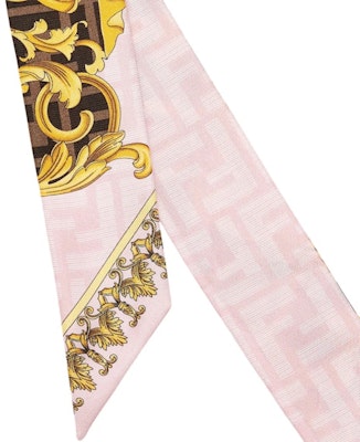 芬迪 Fendace 粉色/多色真絲圍巾髮帶 Order 芬迪 Fendace 粉色/多色真絲圍巾髮帶