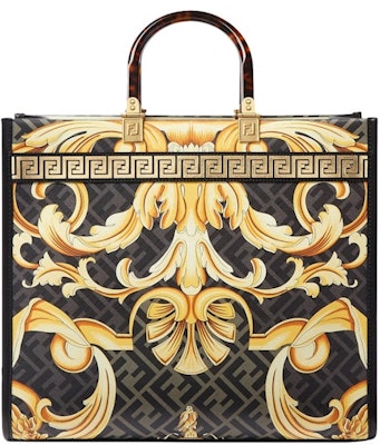 Bolso Tote Fendi Fendace Sunshine Oro Estampado Barroco Order Bolso Tote Fendi Fendace Sunshine Oro Estampado Barroco