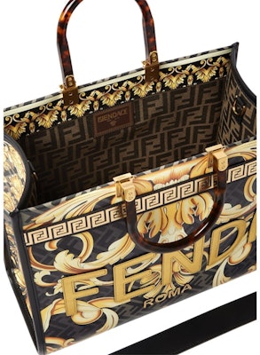 Bolso Tote Fendi Fendace Sunshine Oro Estampado Barroco Lookbook Bolso Tote Fendi Fendace Sunshine Oro Estampado Barroco