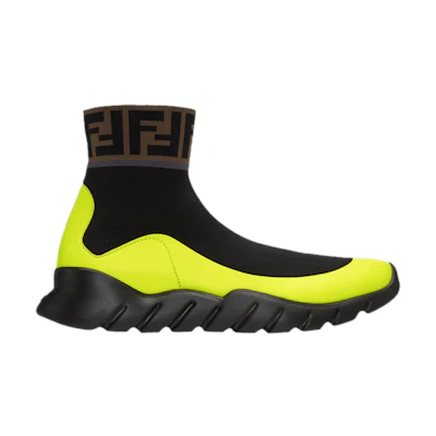 Fendi Fendi Tech Fabric High 'Forever Fendi - Black Yellow'