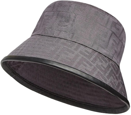 FENDI FF Jacquard Cotton Bucket Hat Grey for Men. FXQ801ALHDF0UU1 Order FENDI FF Jacquard Cotton Bucket Hat Grey for Men. FXQ801ALHDF0UU1