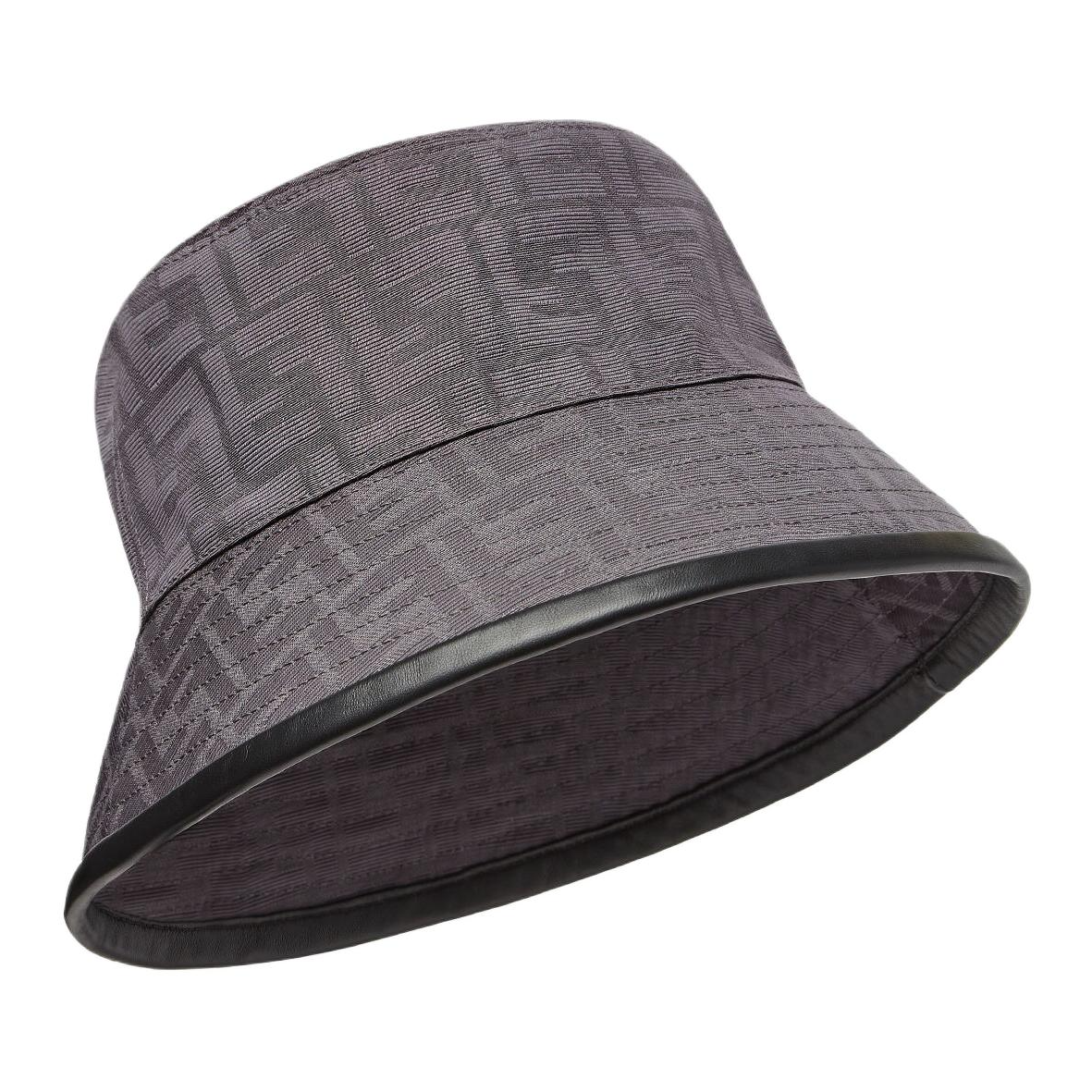Lookbook Topi Baldi FENDI FF Jacquard Cotton Kelabu Lelaki. FXQ801ALHDF0UU1