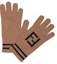 Order FENDI FF Jacquard Logo Wool Knit Gloves Brown Fashion Accessory. FXY585AMR5F0QT1