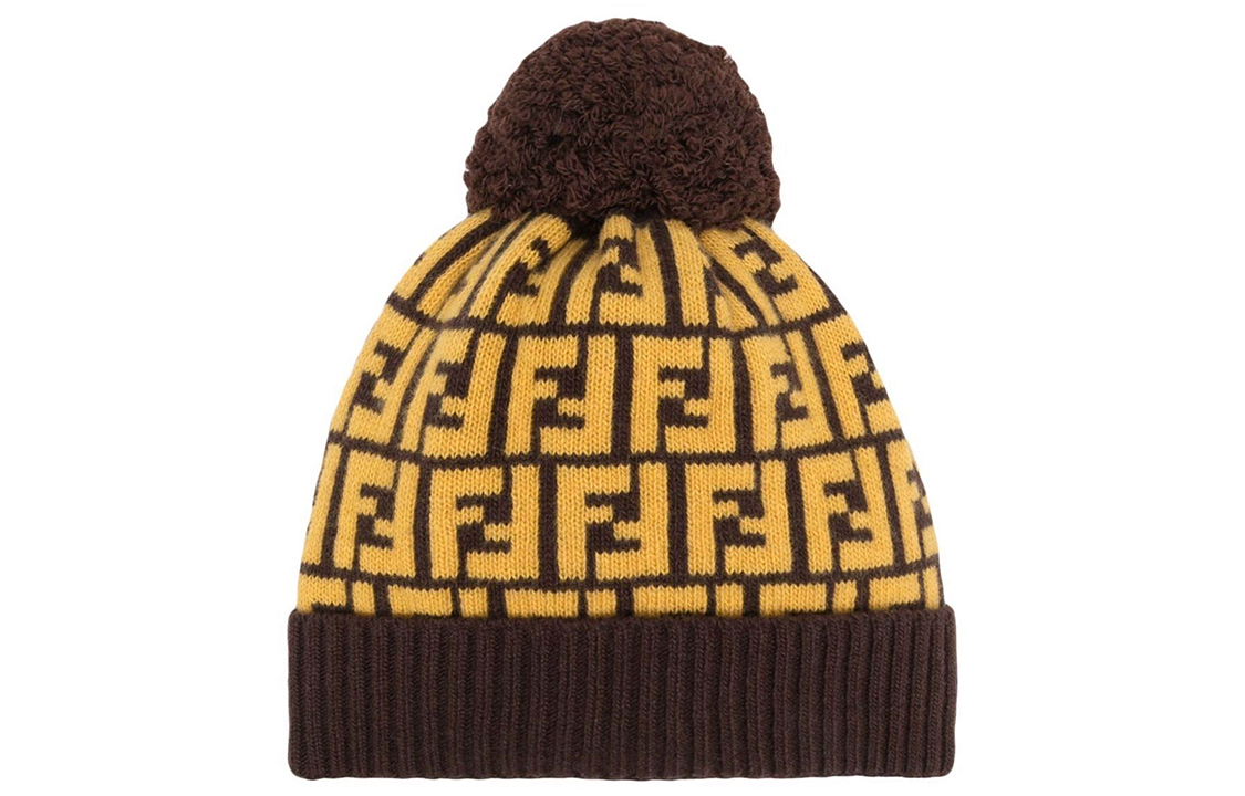 Order Gorro FENDI FF con Pom Pom - Sombrero Tejido. FXQ056A40J-F0L78