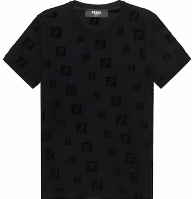 フェンディ FFロゴ クルーネック Tシャツ ブラック レギュラーフィット FAF578AE15F0GME Buy フェンディ FFロゴ クルーネック Tシャツ ブラック レギュラーフィット FAF578AE15F0GME