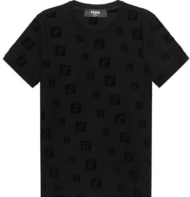 フェンディ FFロゴ クルーネック Tシャツ ブラック レギュラーフィット FAF578AE15F0GME Order フェンディ FFロゴ クルーネック Tシャツ ブラック レギュラーフィット FAF578AE15F0GME