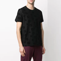 Details for FENDI FF標誌黑色圓領短袖T恤 常規版型 FAF578AE15F0GME