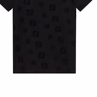 Cheap FENDI FF標誌黑色圓領短袖T恤 常規版型 FAF578AE15F0GME