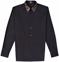 FENDI FF Logo Long-Sleeve Casual Shirt Black FS0751A4S6F0QA1 FENDI FF Logo Long-Sleeve Casual Shirt Black FS0751A4S6F0QA1