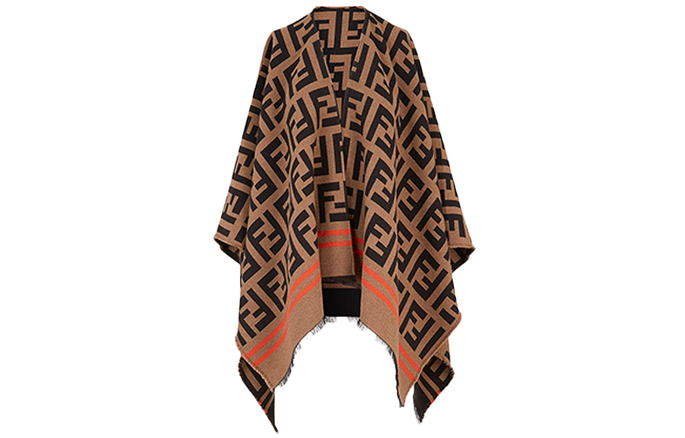 Order FENDI FF 經典圖案男女同款情侶披肩 FXX636A3Q1F0QB8-BN