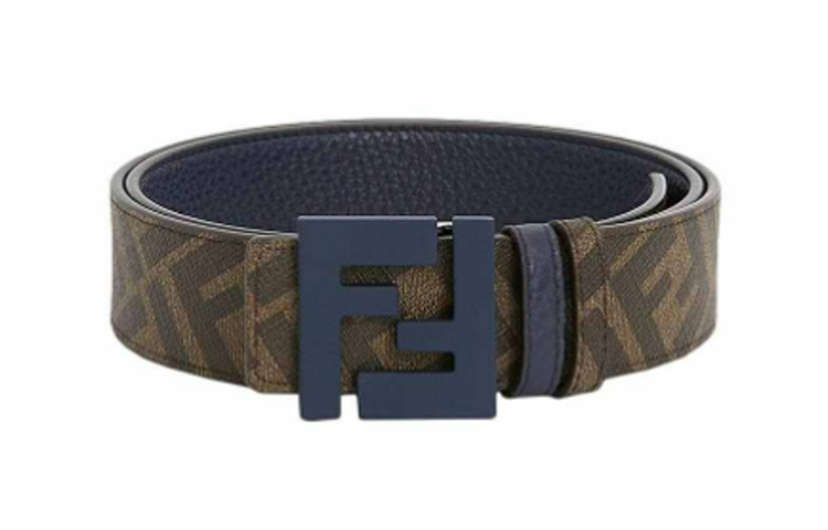 FENDI FF Logo Reversible Buckle Belt  3.5cm Classic Design. 7C0432AH8YF1FMW