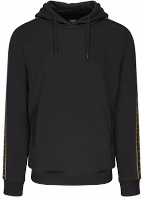 Hoodie Fendi Logo FF Tape Hitam Lengan Panjang Sweater FY0870A1EG-F0QA1 Buy Hoodie Fendi Logo FF Tape Hitam Lengan Panjang Sweater FY0870A1EG-F0QA1
