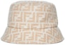 Buy Fendi FF Monogram Bucket Hat Brown