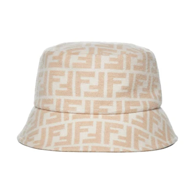 Fendi FF Monogram Bucket Hat Brown