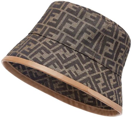 FENDI FF Monogram Cotton Bucket Hat Brown FXQ801ALHDF0VAT Order FENDI FF Monogram Cotton Bucket Hat Brown FXQ801ALHDF0VAT
