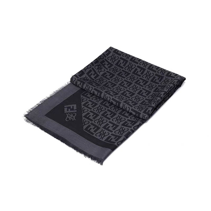 Purchase 芬迪FF印花丝巾男女通用，秋冬商务休闲风格。 FXS610AIJOF0D9B