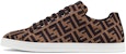 Fendi FF Motif Lace Up Rendah 'Almond Hitam' 7E1258-A7MY-F0R7R