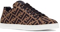 Lookbook Fendi FF Motif Lace Up Rendah 'Almond Hitam' 7E1258-A7MY-F0R7R