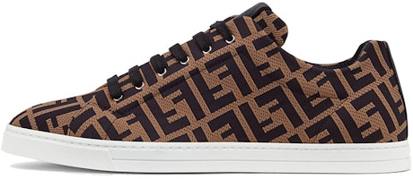 Fendi FF Motif Lace Up Low 'Almond Black' 7E1258A7MYF0R7R Fendi FF Motif Lace Up Low 'Almond Black' 7E1258A7MYF0R7R