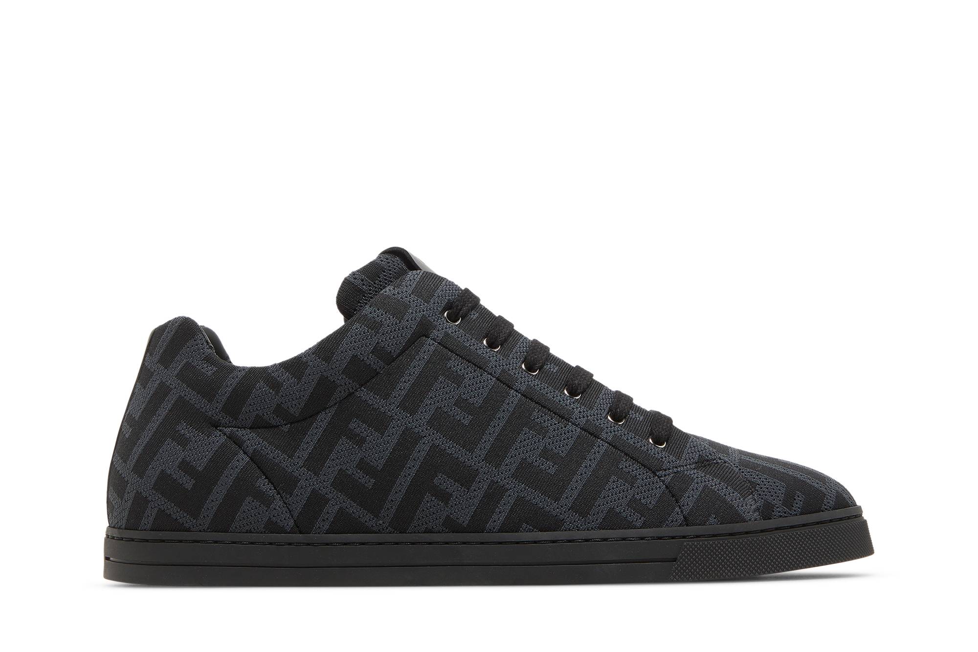 Fendi FF Motif Lace Up Low 'Black' 7E1258-A7MY-F18SR
