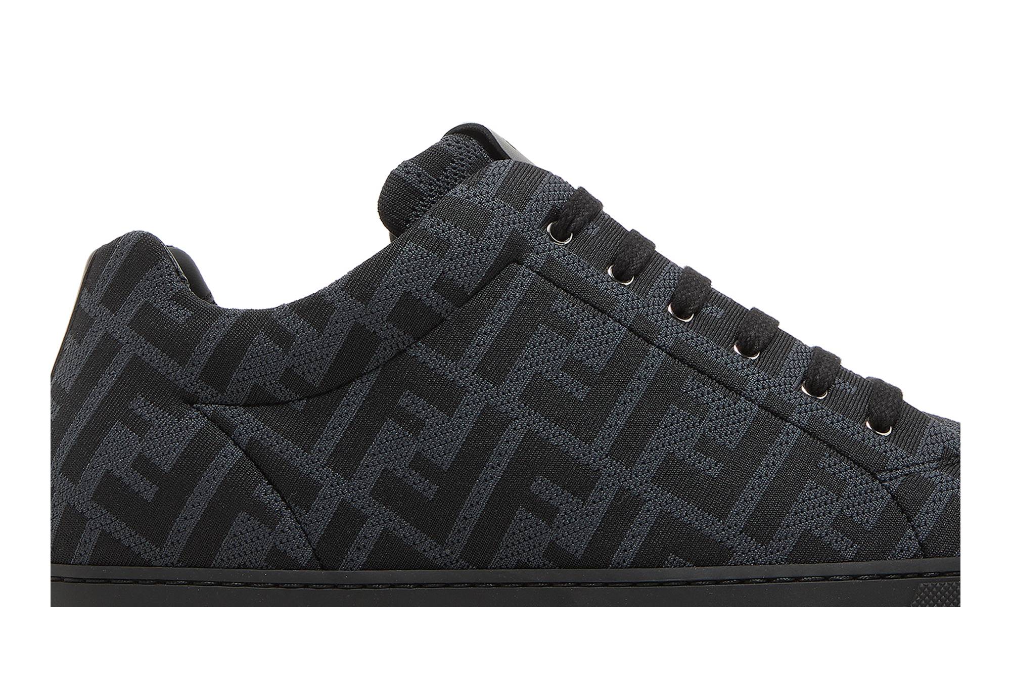 Order FENDI FFモチーフ レースアップ ローカット ブラック 7E1258-A7MY-F18SR