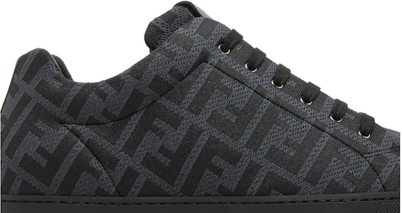 芬迪FF圖案黑色繫帶低筒鞋 7E1258-A7MY-F18SR Order 芬迪FF圖案黑色繫帶低筒鞋 7E1258-A7MY-F18SR