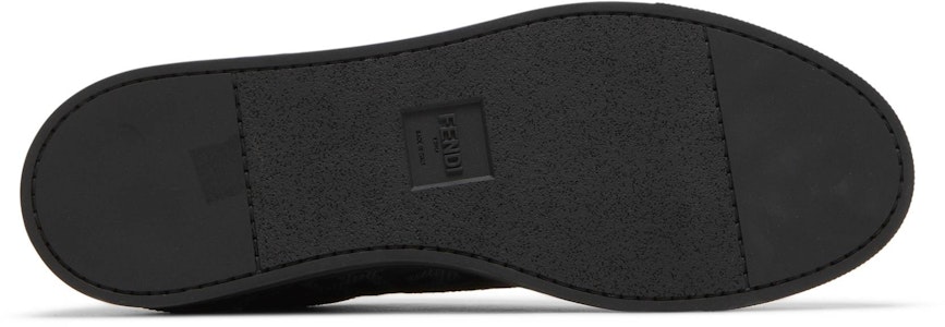 芬迪FF圖案黑色繫帶低筒鞋 7E1258-A7MY-F18SR Shop 芬迪FF圖案黑色繫帶低筒鞋 7E1258-A7MY-F18SR