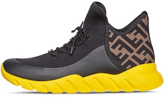 Fendi FF Motif Mesh High 'Black Yellow' 7E1347-AC7H-F0HEB Fendi FF Motif Mesh High 'Black Yellow' 7E1347-AC7H-F0HEB