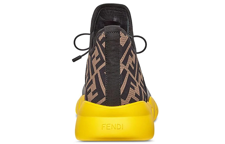 Purchase Fendi FF Motif Mesh Alto 'Negro Amarillo' 7E1347-AC7H-F0HEB