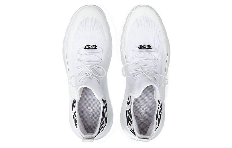 Lookbook 펜디 FF 메쉬 하이탑 '화이트' 7E1347-AC7H-F13SS