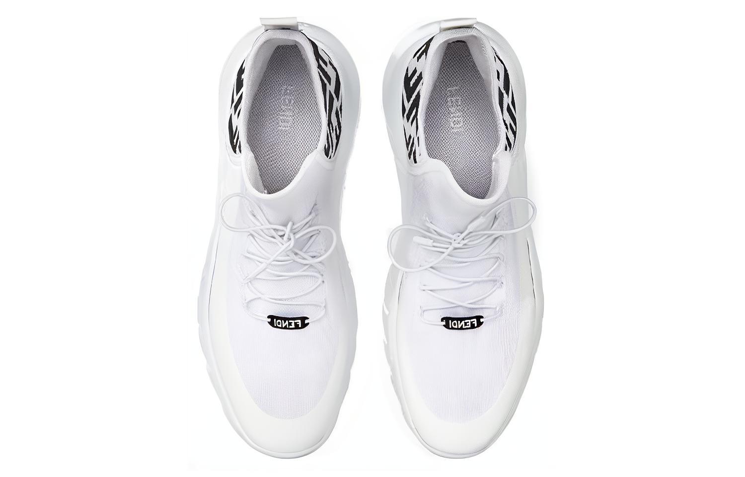 Shop 펜디 FF 메쉬 하이탑 '화이트' 7E1347-AC7H-F13SS