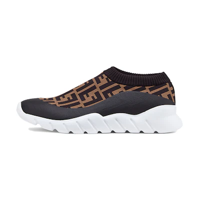 Fendi FF Motif Slip-On 'Brown'