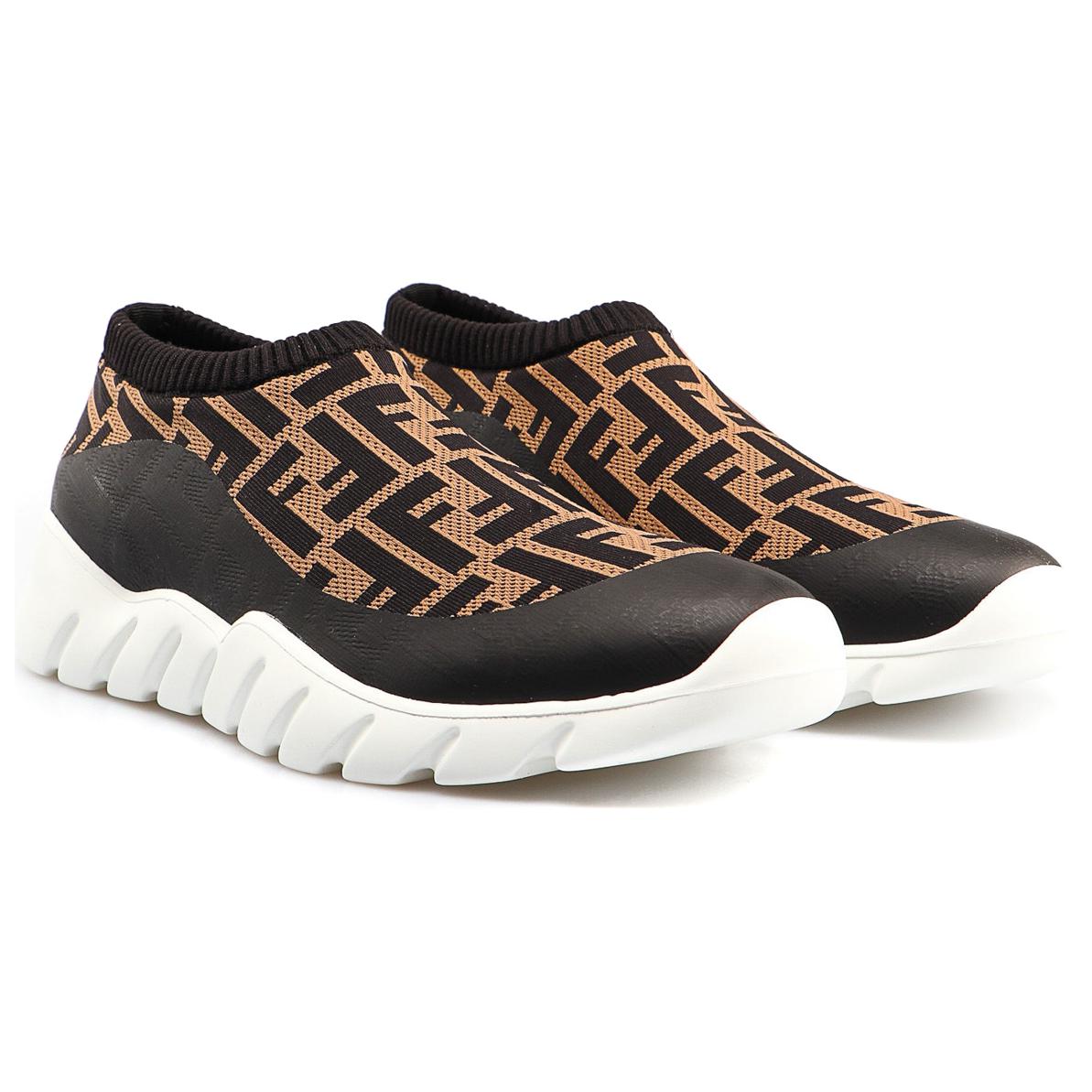 Fendi FF Motif Slip-On 'Brown' 圖 3