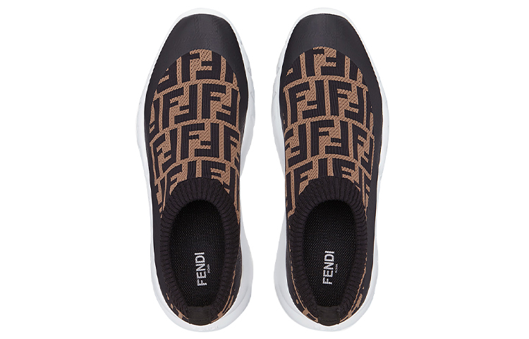 Fendi FF Motif Slip-On 'Brown' 圖 4