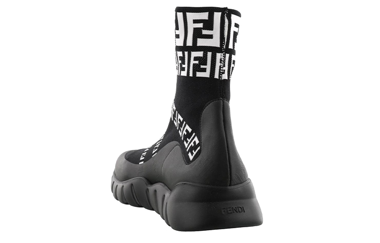Fendi FF Motif Tech Fabric High 'Black' 圖 3