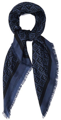 FENDI FF圖案男士桑蠶絲絲巾 - 100%純正桑蠶絲 FXS610AIJOF0QR8 Lookbook FENDI FF圖案男士桑蠶絲絲巾 - 100%純正桑蠶絲 FXS610AIJOF0QR8