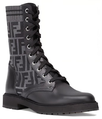 Fendi FF Rockoko Sepatu Biker 'Hitam' 8T6780-A8C7-F1D0I Lookbook Fendi FF Rockoko Sepatu Biker 'Hitam' 8T6780-A8C7-F1D0I