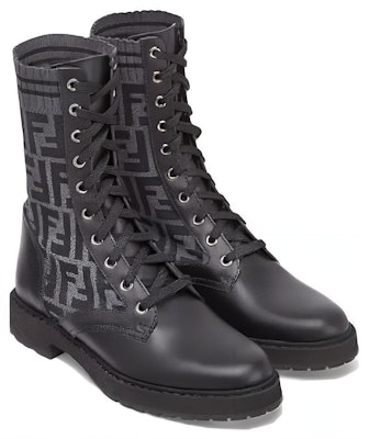 Fendi FF Rockoko Sepatu Biker 'Hitam' 8T6780-A8C7-F1D0I Shop Fendi FF Rockoko Sepatu Biker 'Hitam' 8T6780-A8C7-F1D0I