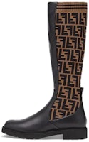 Fendi FF Rockoko Leather Boot 'Black Tabacco' 8W6789-A3GX-F0PMM Fendi FF Rockoko Leather Boot 'Black Tabacco' 8W6789-A3GX-F0PMM