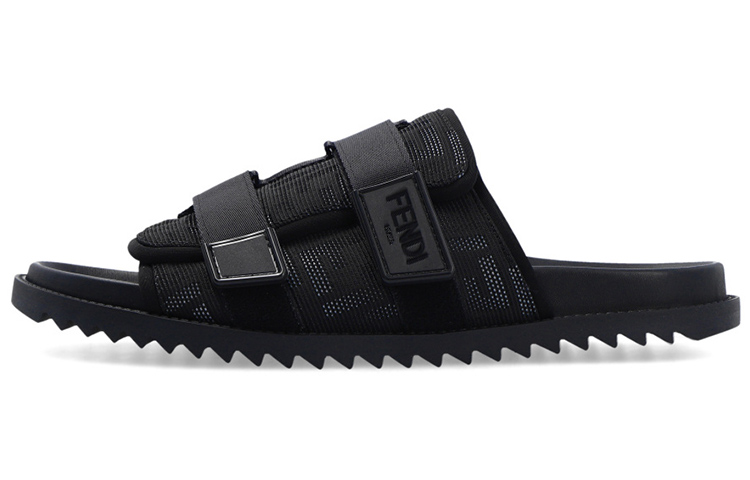 Buy 芬迪 FF 黑色凉鞋 7X1478-AHGU-F1AU0