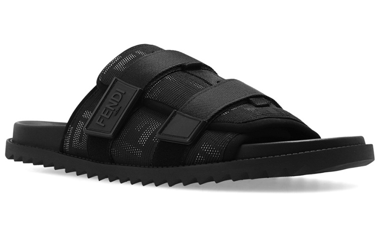 Order 芬迪 FF 黑色凉鞋 7X1478-AHGU-F1AU0