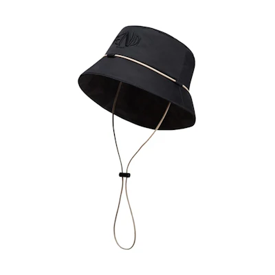 Fendi Fisheye Motif Bucket Hat FF Motif Black