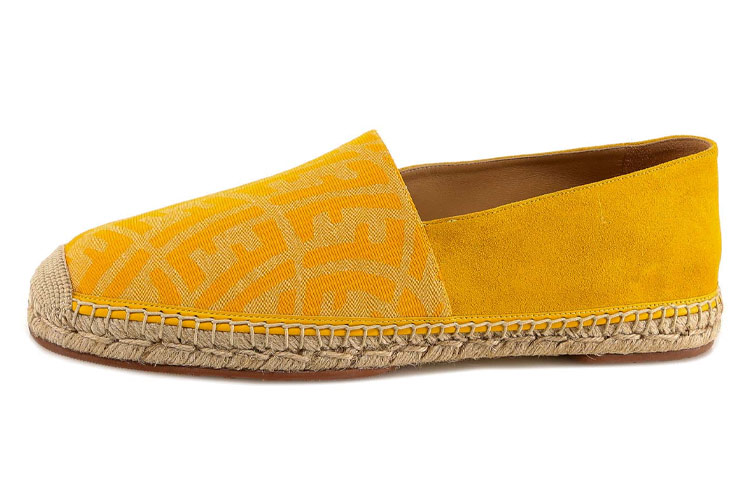 Fendi Flat 'Yellow Artistic Alphabet Pattern'