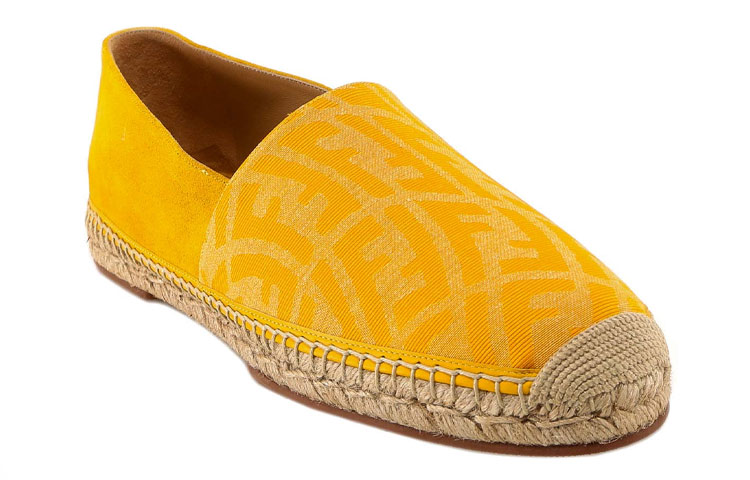 Fendi Flat 'Yellow Artistic Alphabet Pattern' 圖 3