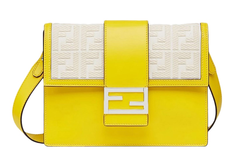 Fendi Flat Medium Baguette Bag Yellow