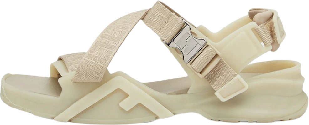 Fendi Flow 'Sandal Beige Jalur Silang Reben Jacquard' 7X1503AHI1F1GBC Buy Fendi Flow 'Sandal Beige Jalur Silang Reben Jacquard' 7X1503AHI1F1GBC
