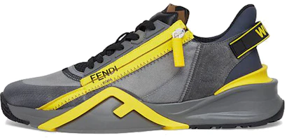 Fendi Flow 'Grey Nylon Low-Top Sneakers' 7E1392AF5RF0R8E Fendi Flow 'Grey Nylon Low-Top Sneakers' 7E1392AF5RF0R8E