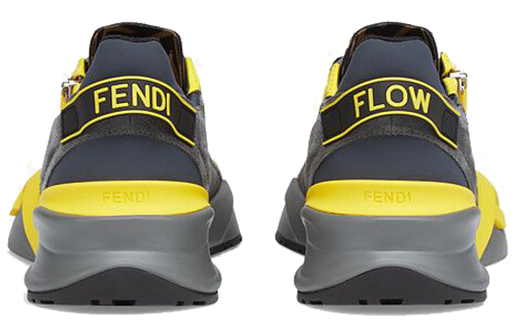 Shop Fendi Flow ''Sneakers Basse in Nylon Grigio'' 7E1392AF5RF0R8E